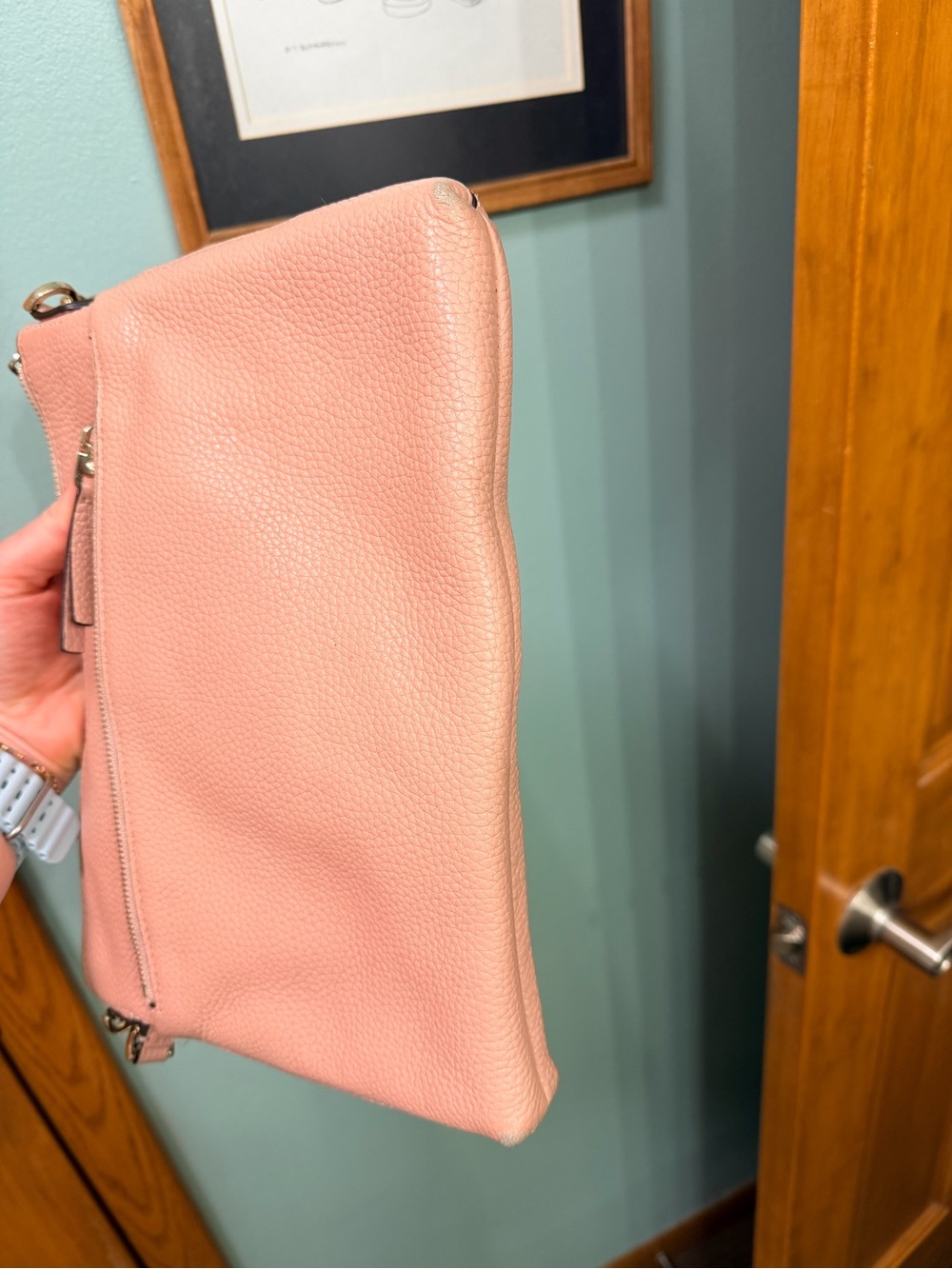 kate spade Blush Pink Pebbled Leather Crossbody - Picture 9 of 9